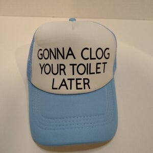 Blue and White Trucker Hat